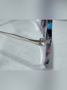 Classic Silver-Tone Women's Eyewear with Clear Accent-Glasses only-